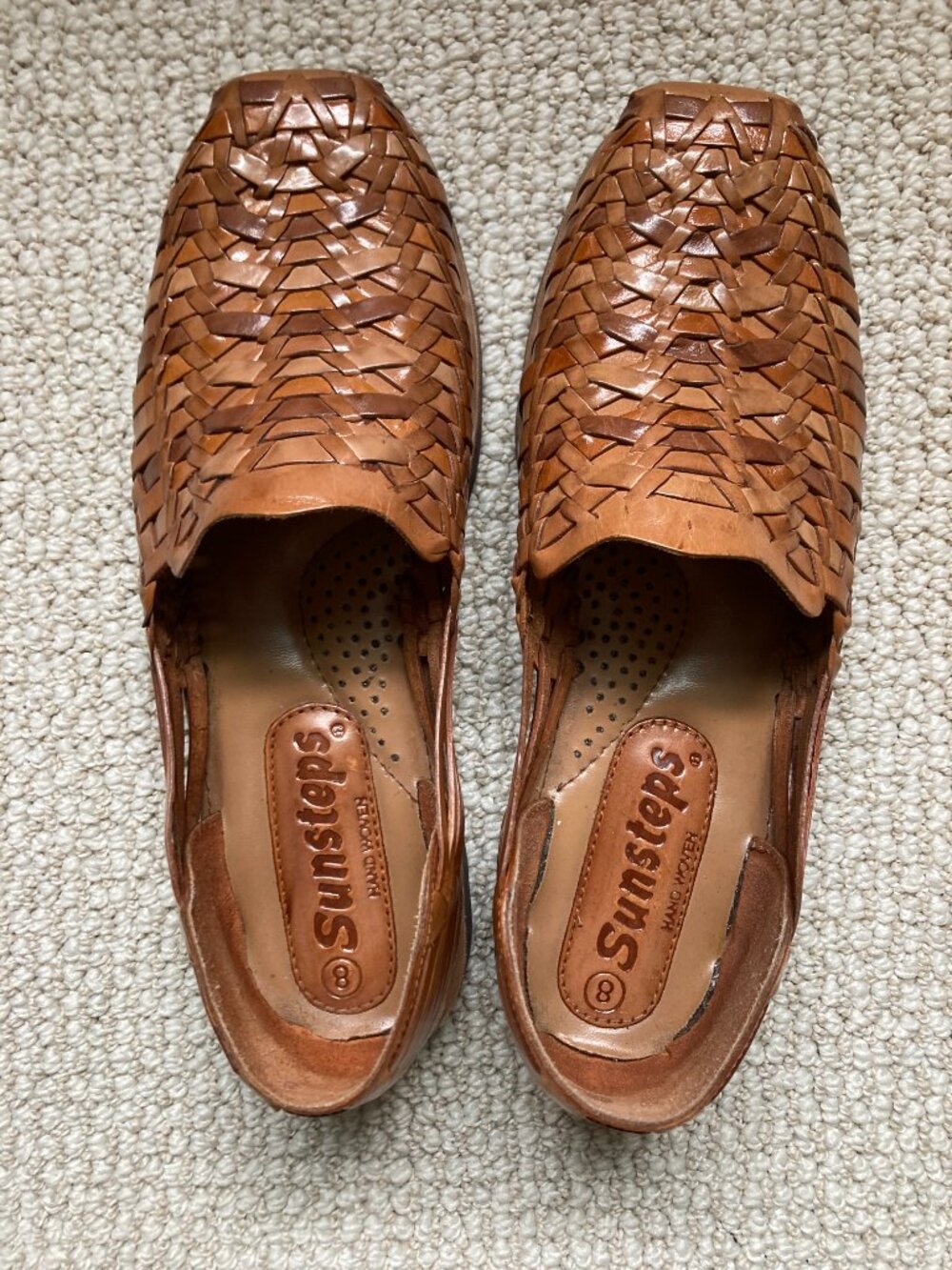 Sunsteps Men's Hand-Woven Leather Huarache Sandal